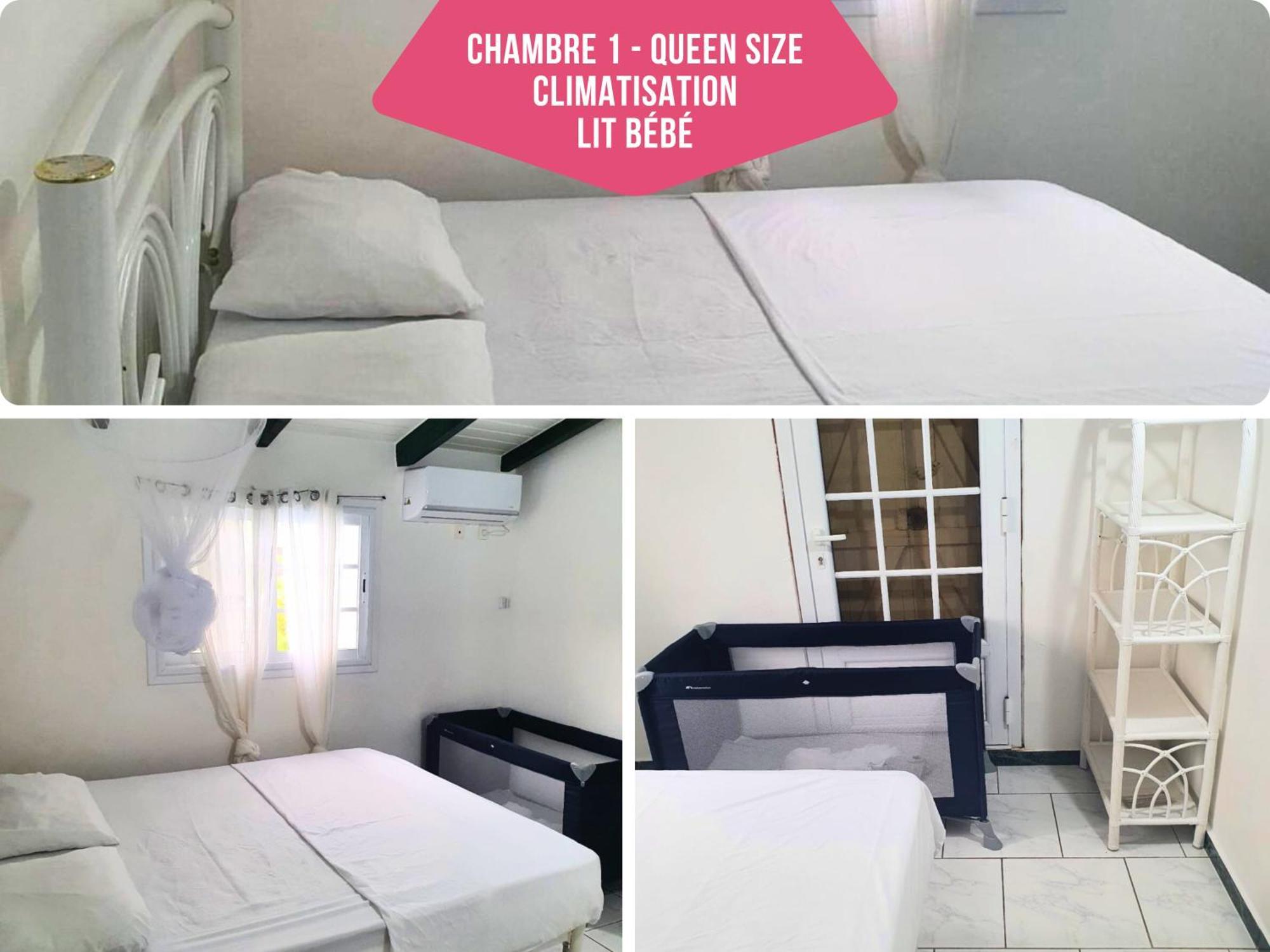 Le Sable Bleu - Evasion Tropicale A Sainte-Anne - Plage 5Min - Piscine - Parking - Logement Climatise - Vue Sur Les Palmiers - Parfait Pour Sejours En Famille Ou Entre Amis Exterior photo
